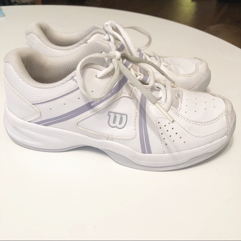 Wilson Kids White Non-Marking Tennis Shoes